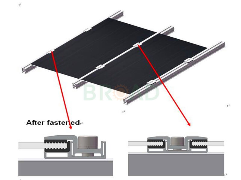 thin film end clamp