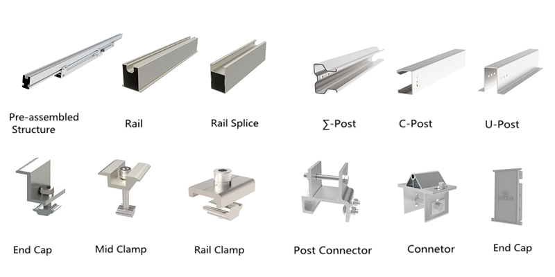 components of ground pv mount