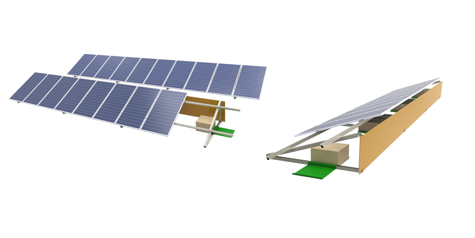 ballasted mount structure without penetration