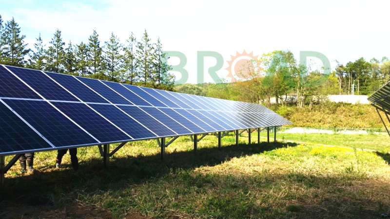 solar panel racks ground