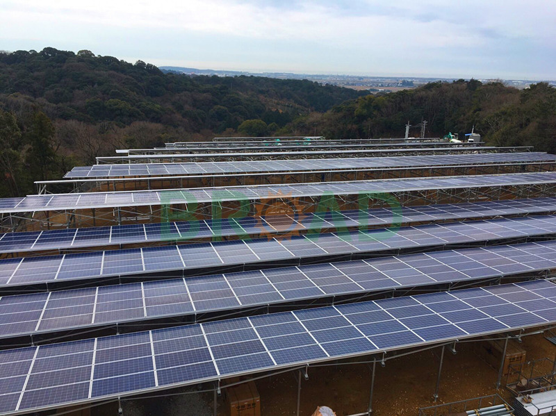 ground installed solar panels