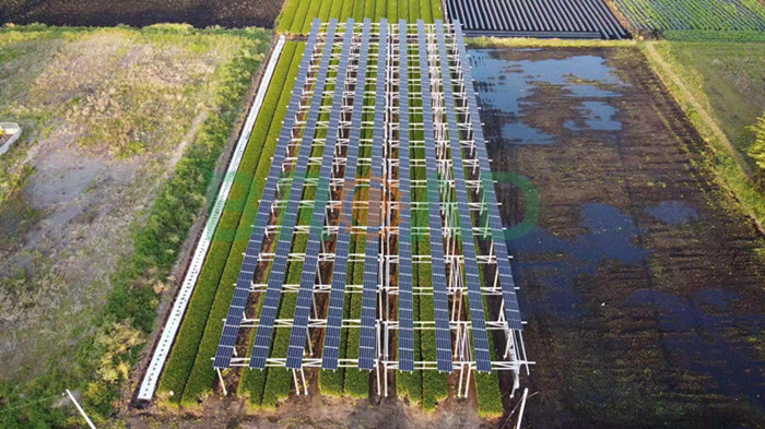 solar farm land mounting system