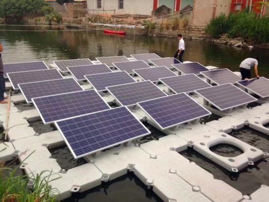 floating solar mounted plant