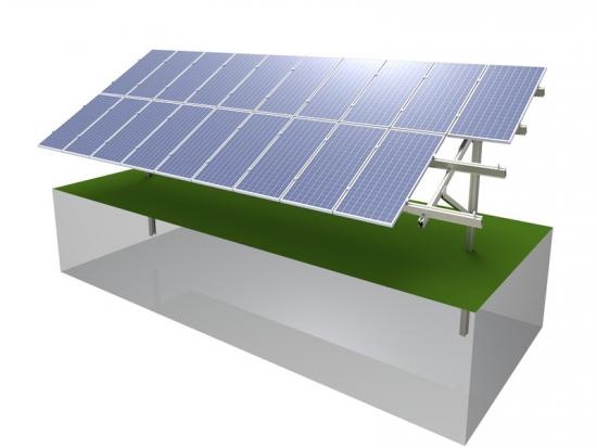 Piling solar ground mounting structure