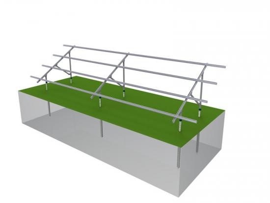 Ground solar mount with carbon steel material