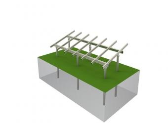 Pile ground solar mounting systems