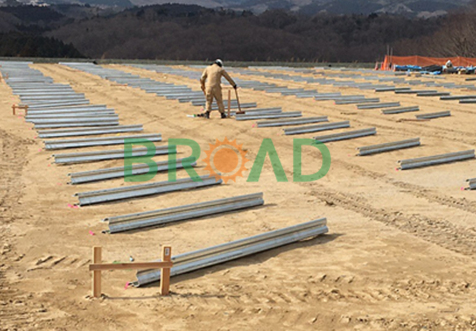 Pile posts of solar mounting systems