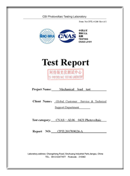 SGS test report