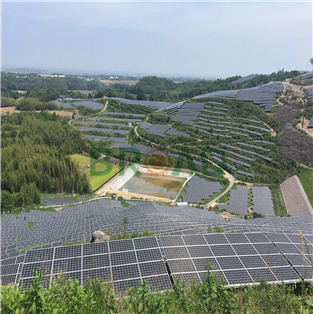 Ground Mounting System for W-shape 36.6MW in Japan