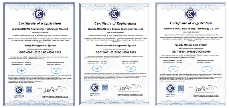 BROAD Achieves the ISO Quality Management System Certification
