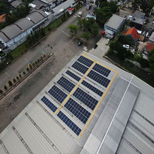 120KW clip lock roof mounting systems in Indonesia