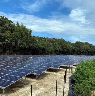 Ground screw solar mounting system in Japan-1.2MW