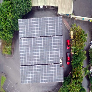 RCC roof solar mounting systems in Indonesia 280KW